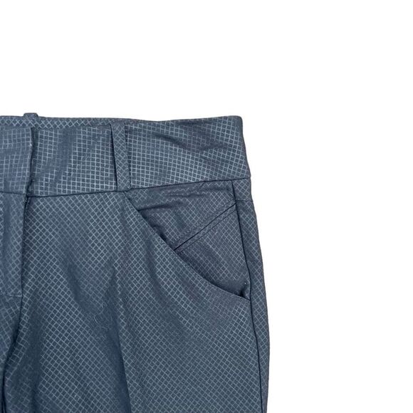 BEBE Cropped Black Checkered Print Dress Pant Size 4 - Picture 3 of 5